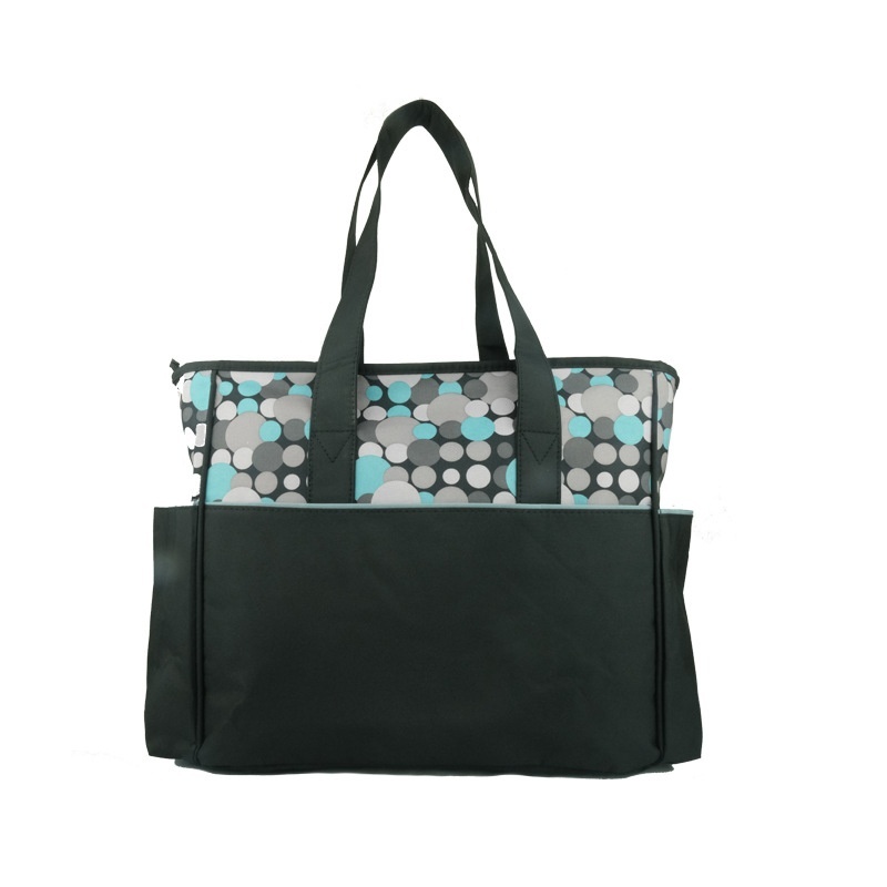 Set di 5 pezzi impermeabile per pannolini per neonati, borsa da viaggio capiente con fasciatoio, borsa termica per biberon e marsupio.