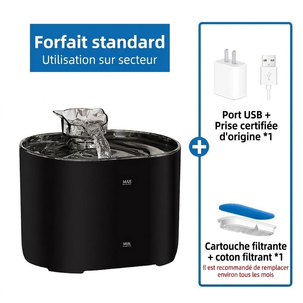 Automatic Pet Water Fountain for Cats & Dogs - Filtered & Quiet - Model#FT666