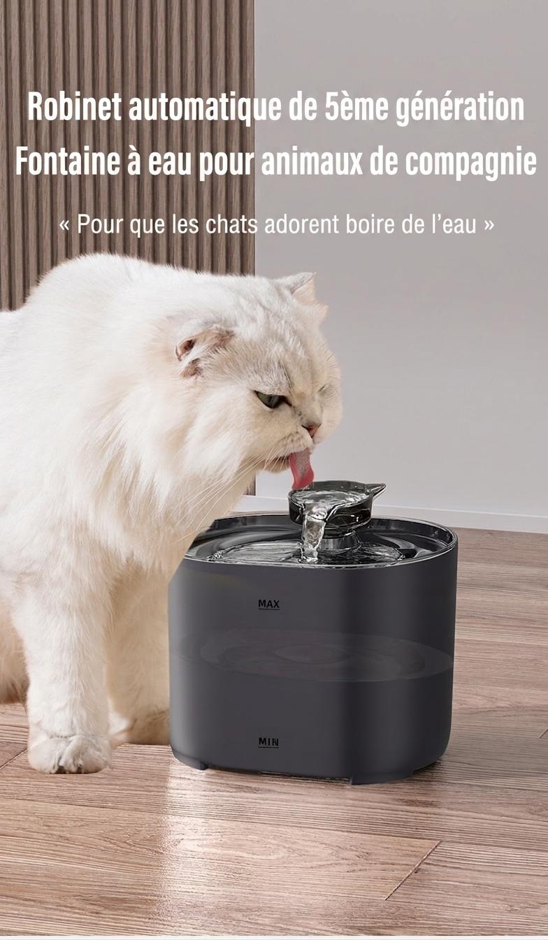 Automatic Pet Water Fountain for Cats & Dogs - Filtered & Quiet - Model#FT666