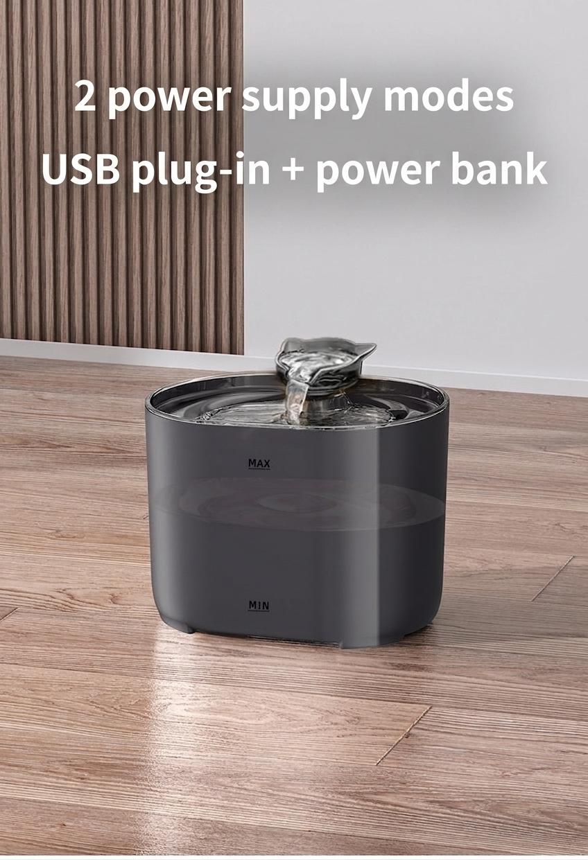Automatic Pet Water Fountain for Cats & Dogs - Filtered & Quiet - Model#FT666
