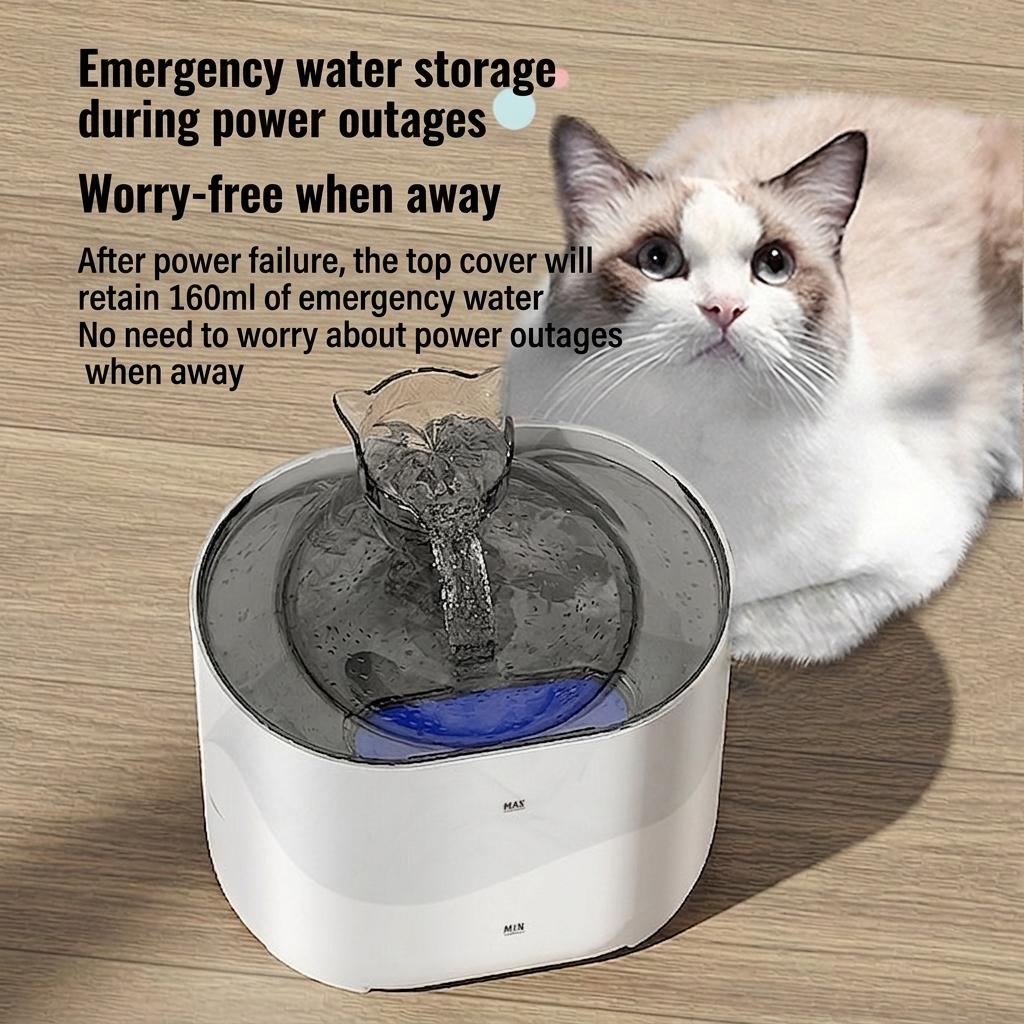 Automatic Pet Water Fountain for Cats & Dogs - Filtered & Quiet - Model#FT666