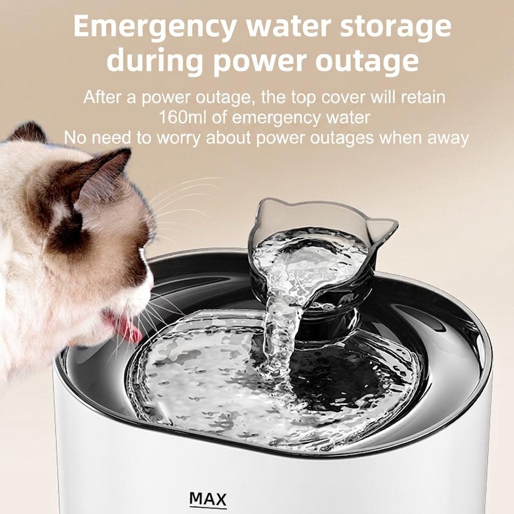 Automatic Pet Water Fountain for Cats & Dogs - Filtered & Quiet - Model#FT666