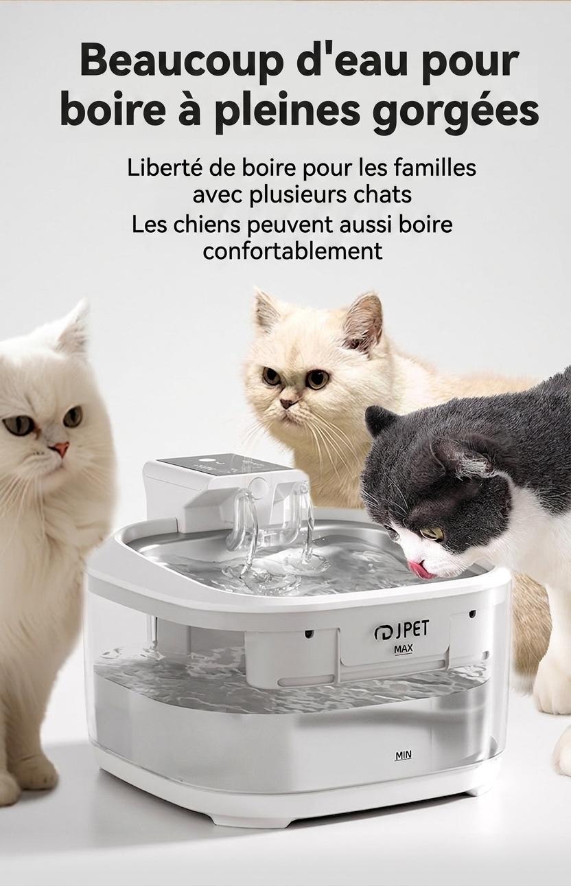 Pet Water Fountain Wireless Smart Cat Dog Dispenser - Model#FT999