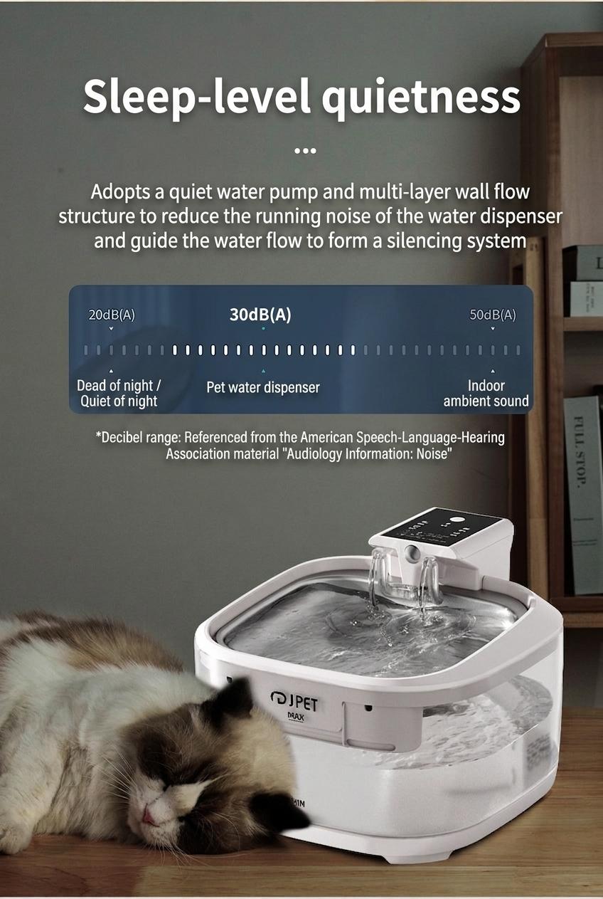 Pet Water Fountain Wireless Smart Cat Dog Dispenser - Model#FT999