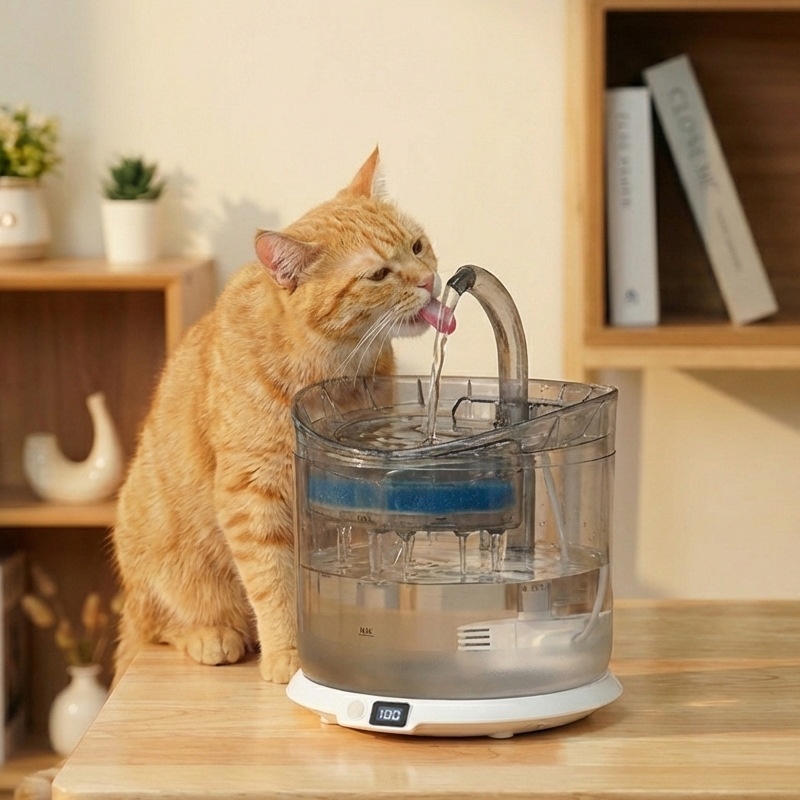 2L Automatic Pet Water Fountain with Triple Filtration - Model#WF060