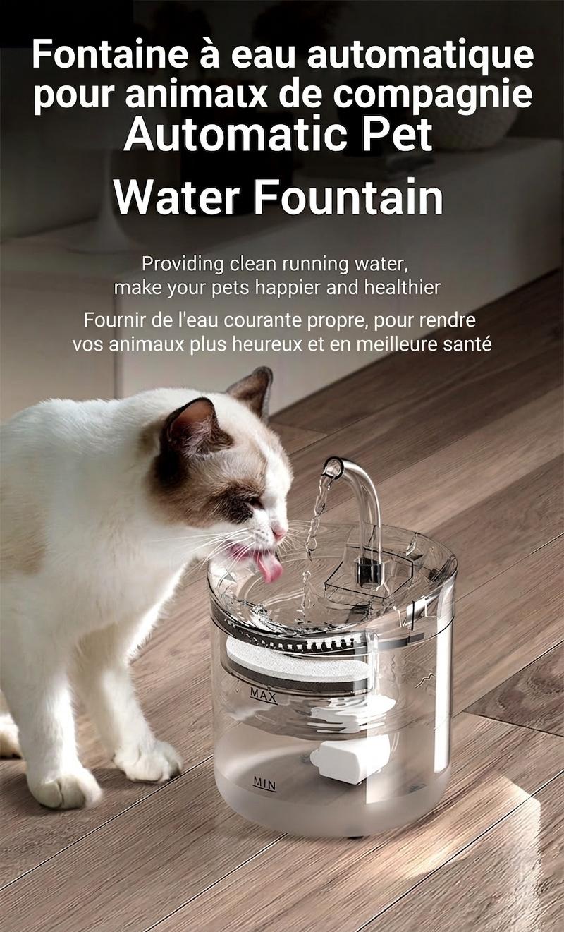 2L Automatic Pet Water Fountain with Triple Filtration - Model#WF060