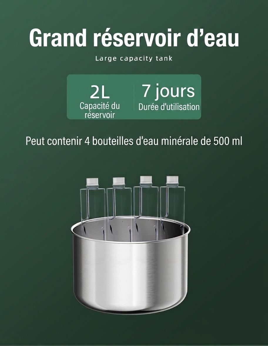 Stainless Steel Pet Water Fountain for Cats & Small Dogs - Model#WF150