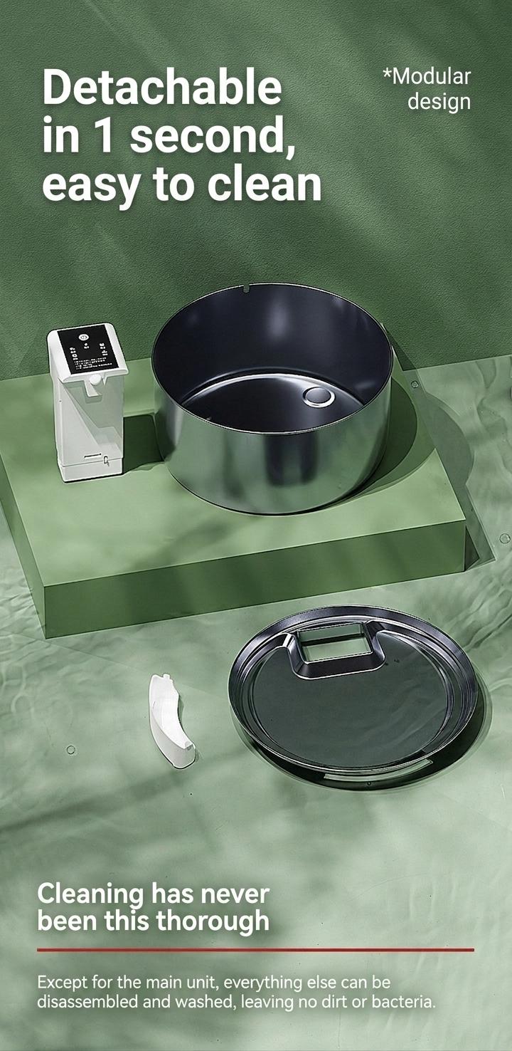 7L Stainless Steel Wireless Pet Water Fountain for Dogs & Cats - Model#FT008