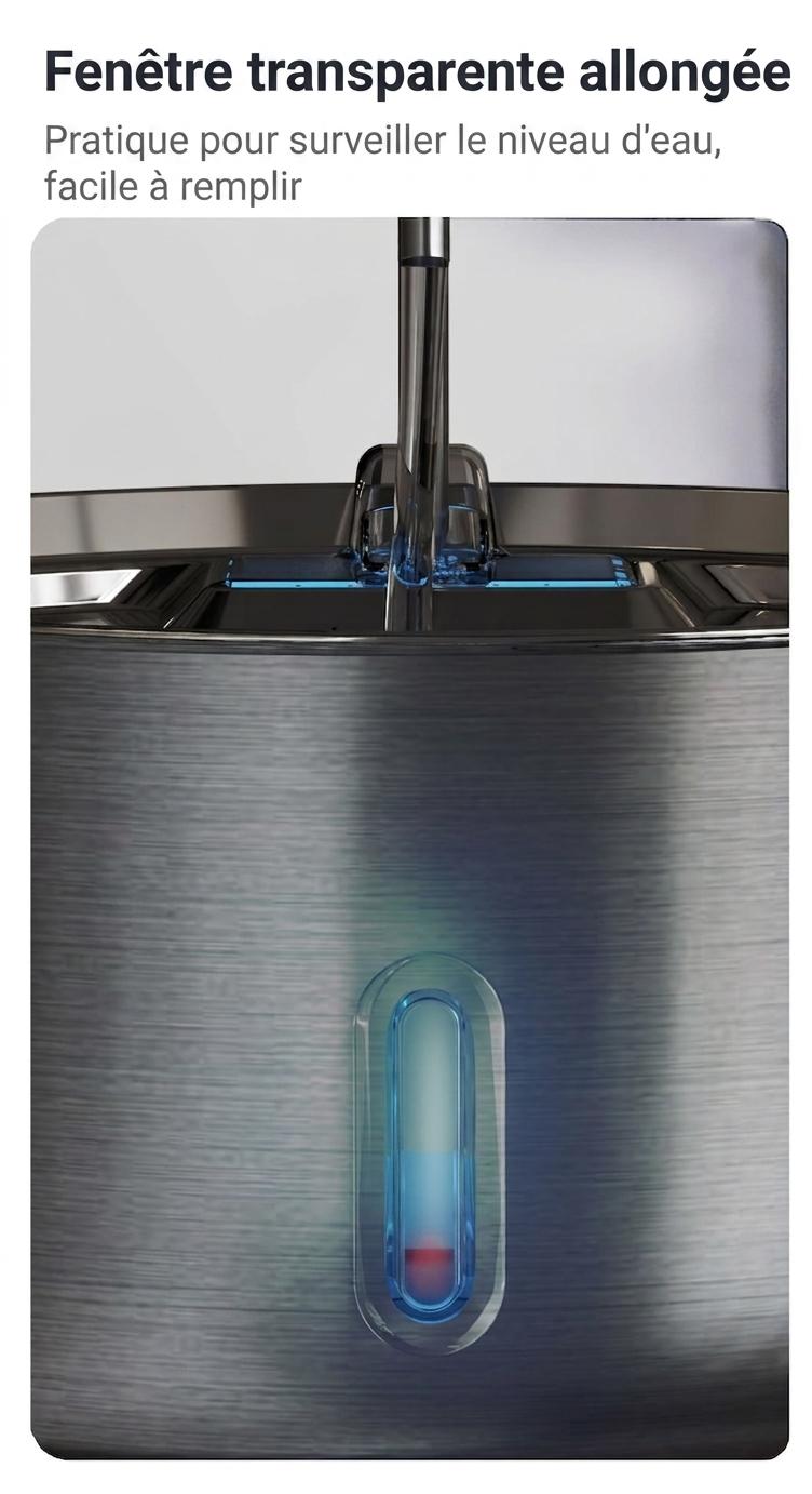 Fontaine à eau automatique pour animaux de compagnie en acier inoxydable de 7 L - Modèle n° FT007