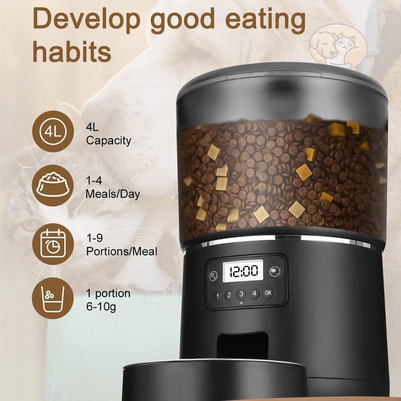 4L Smart Automatic Pet Feeder for Cats & Dogs
