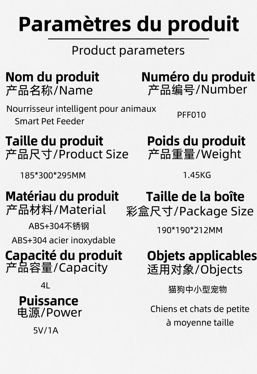 4L Smart Automatic Pet Feeder for Cats & Dogs