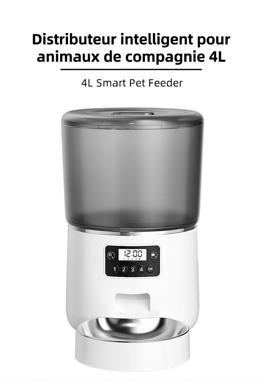 4L Smart Automatic Pet Feeder for Cats & Dogs