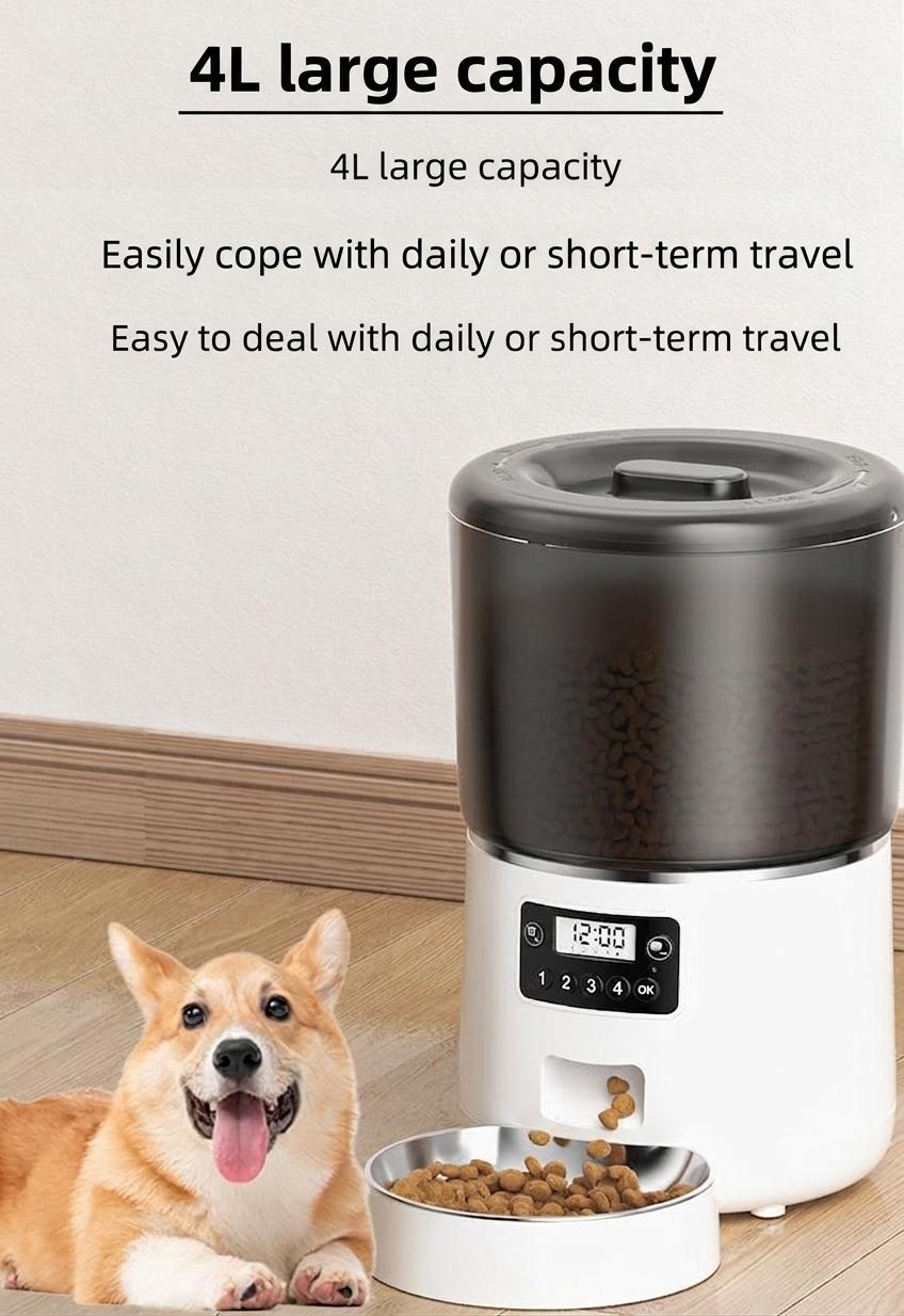 4L Smart Automatic Pet Feeder for Cats & Dogs