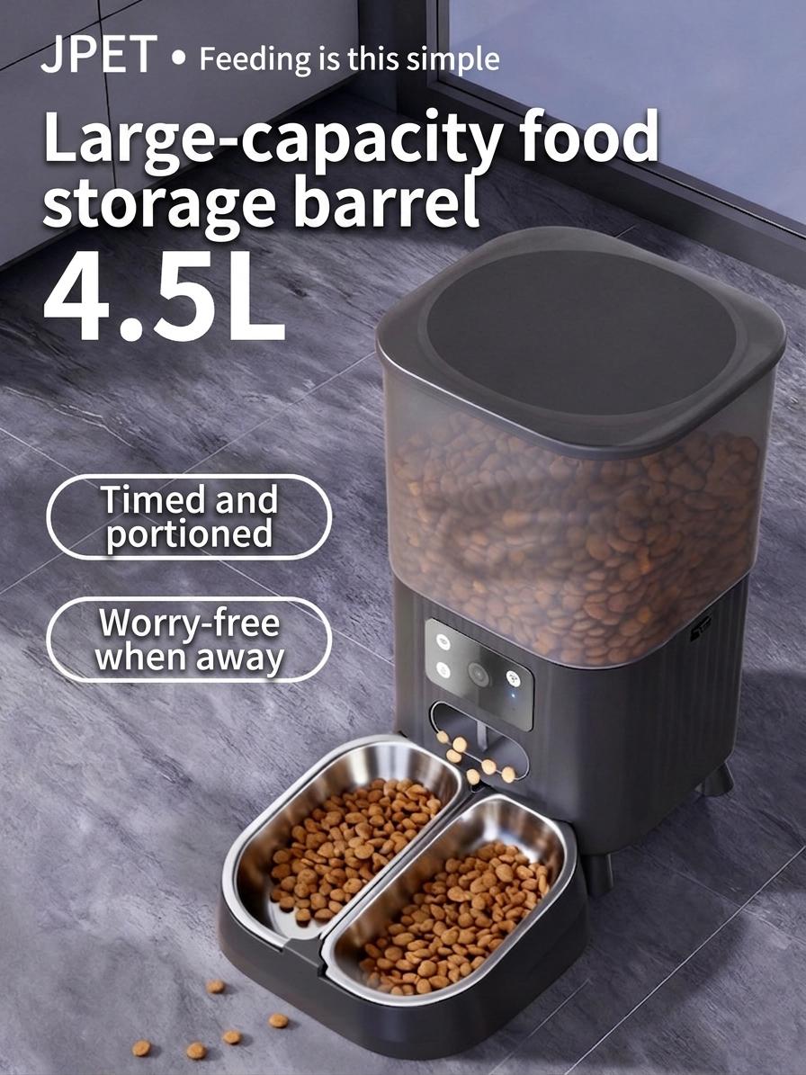 Smart WiFi Automatic Pet Feeder for Cats & Dogs - 4.5L - Round Shape Wi-Fi version
