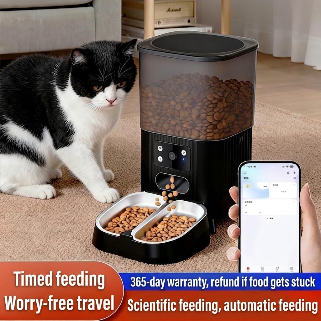 Smart WiFi Automatic Pet Feeder for Cats & Dogs - 4.5L - Round Shape Wi-Fi version