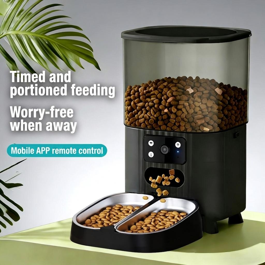 Smart WiFi Automatic Pet Feeder for Cats & Dogs - 4.5L - Camera version