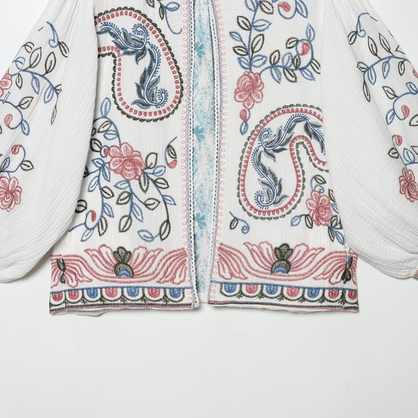 Embroidered Lace Cardigan - Bohemian Lightweight Jacket KUN-00002