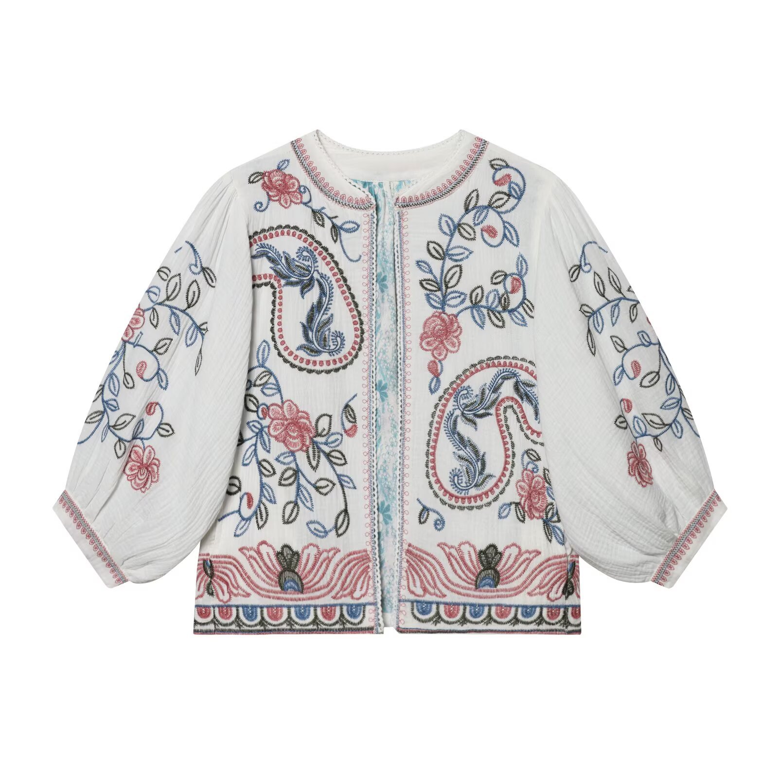 Embroidered Lace Cardigan - Bohemian Lightweight Jacket KUN-00002