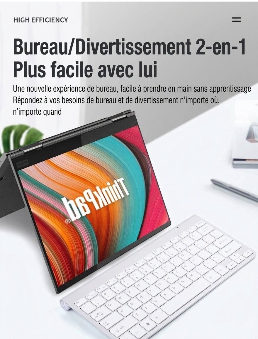 Ensemble clavier et souris sans fil Bluetooth ultra-fin compatible avec plusieurs appareils