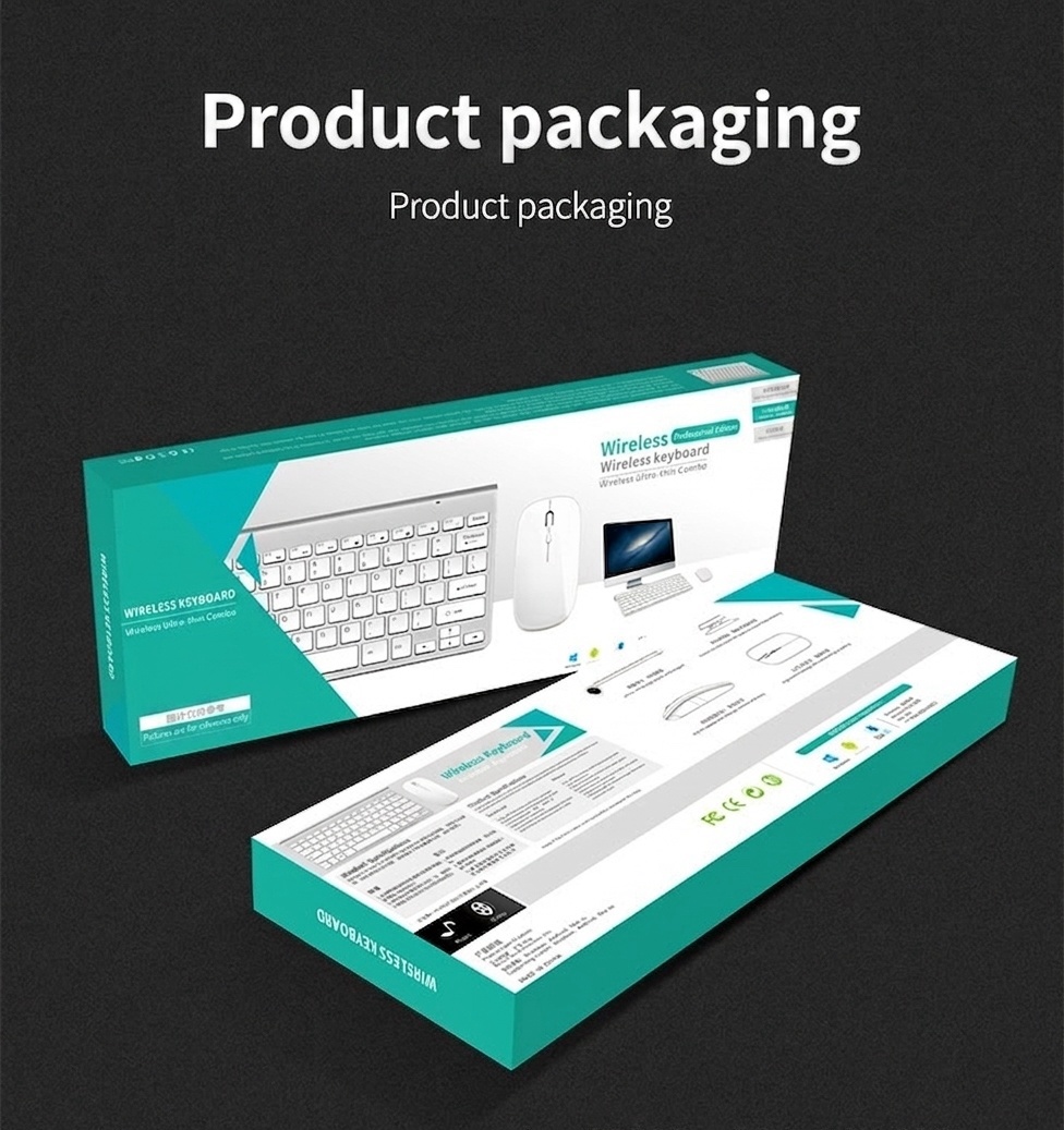 Rechargeable 2.4G Wireless Keyboard & Mouse Combo with Adjustable DPI
