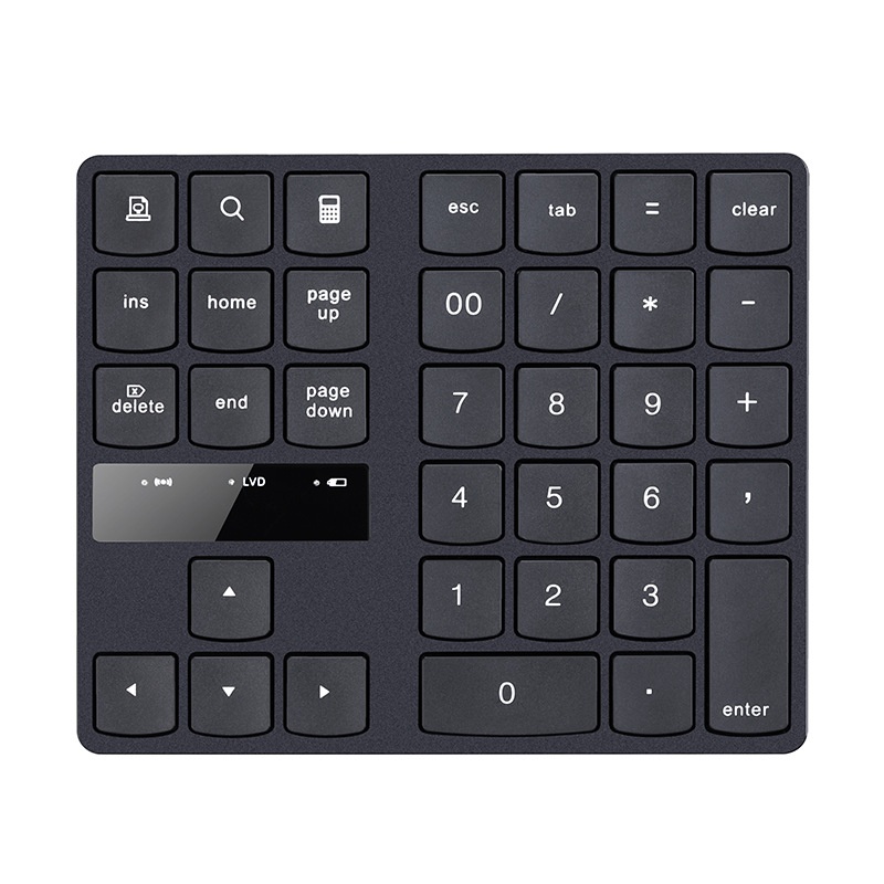 Clavier numérique sans fil portable 2,4 GHz avec inclinaison ergonomique de 15°