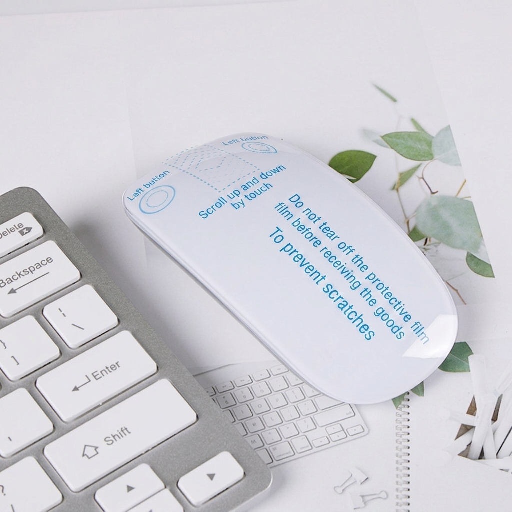 Slim Bluetooth Wireless Mouse with Silent Clicks and 30+ Day Battery Life