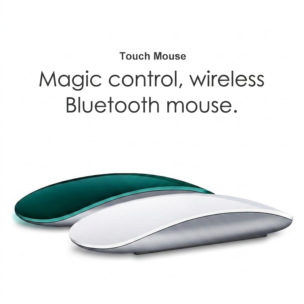 Slim Bluetooth Wireless Mouse with Silent Clicks and 30+ Day Battery Life