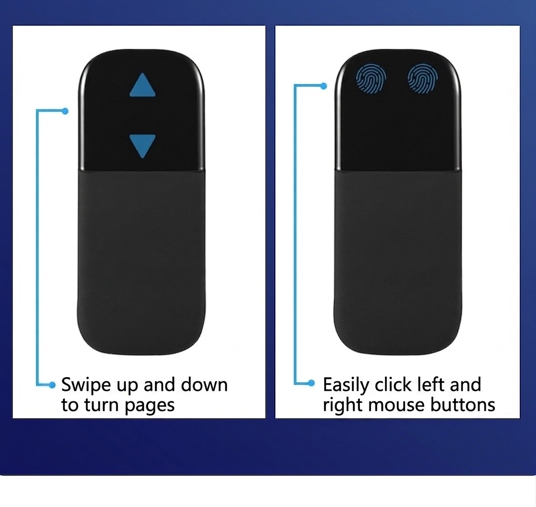 Ultra-Slim Foldable Bluetooth 5.0 Mouse, Silent Clicks, 1440-Hour Battery
