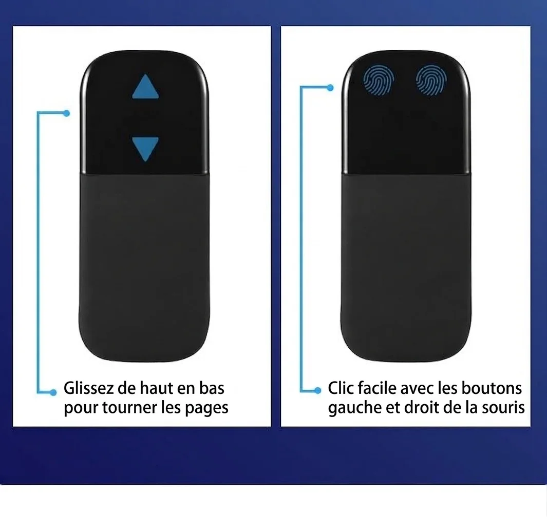Souris Bluetooth 5.0 pliable ultra-fine, clics silencieux, autonomie de 1440 heures