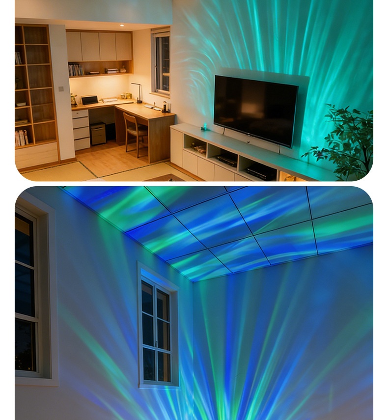Aurora Star Projector Night Light - Northern Lights Ambiance-Black