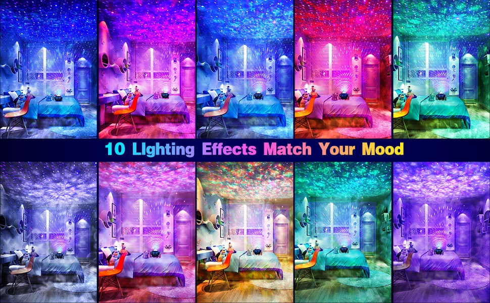 Galaxy Star Projector Night Light with Bluetooth Speaker