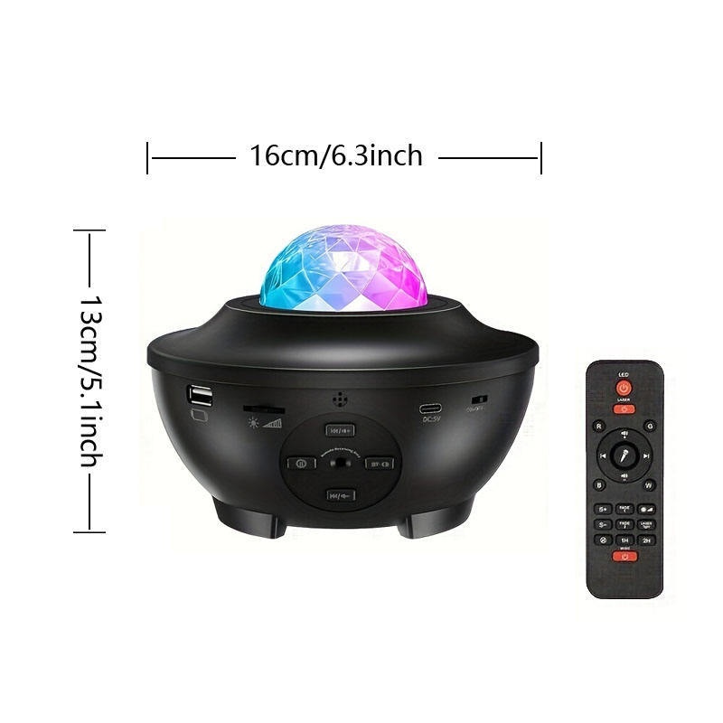 Galaxy Star Projector Night Light with Bluetooth Speaker