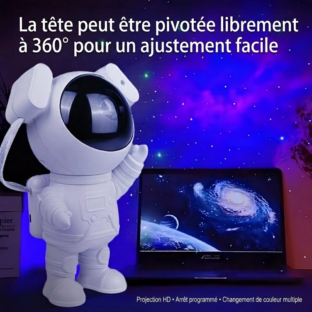 Astronaut Galaxy Projector Light - Starry Night Sky Lamp