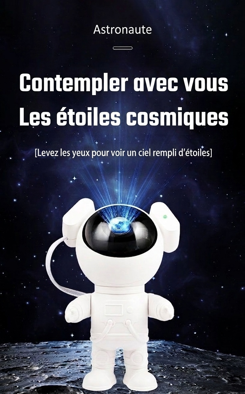 Astronaut Galaxy Projector Light - Starry Night Sky Lamp