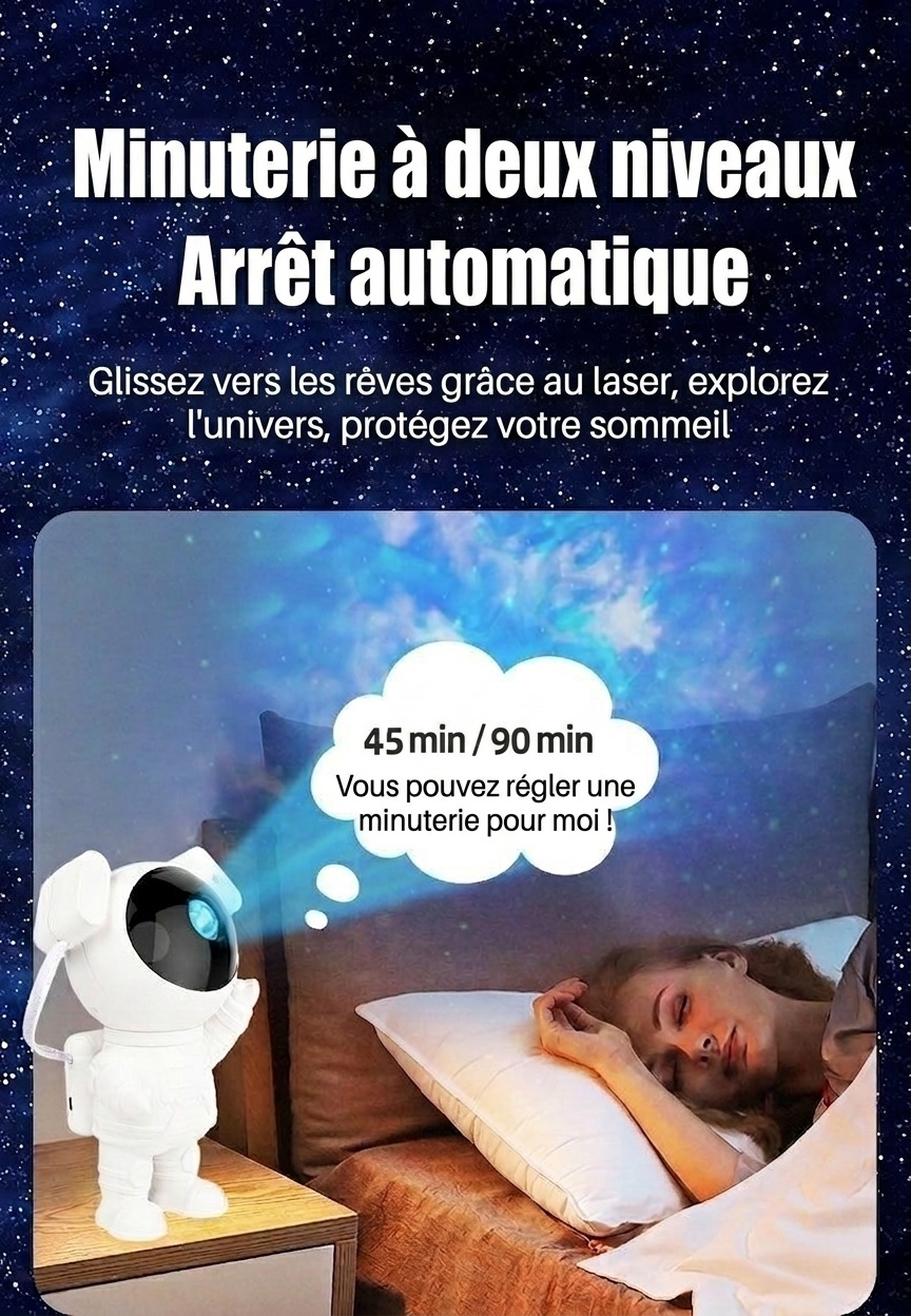 Astronaut Galaxy Projector Light - Starry Night Sky Lamp