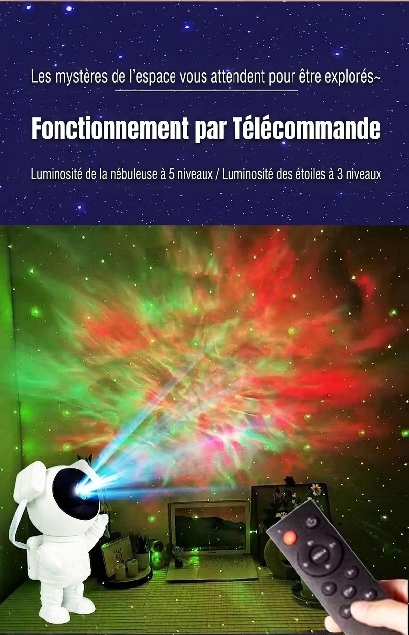 Astronaut Galaxy Projector Light - Starry Night Sky Lamp