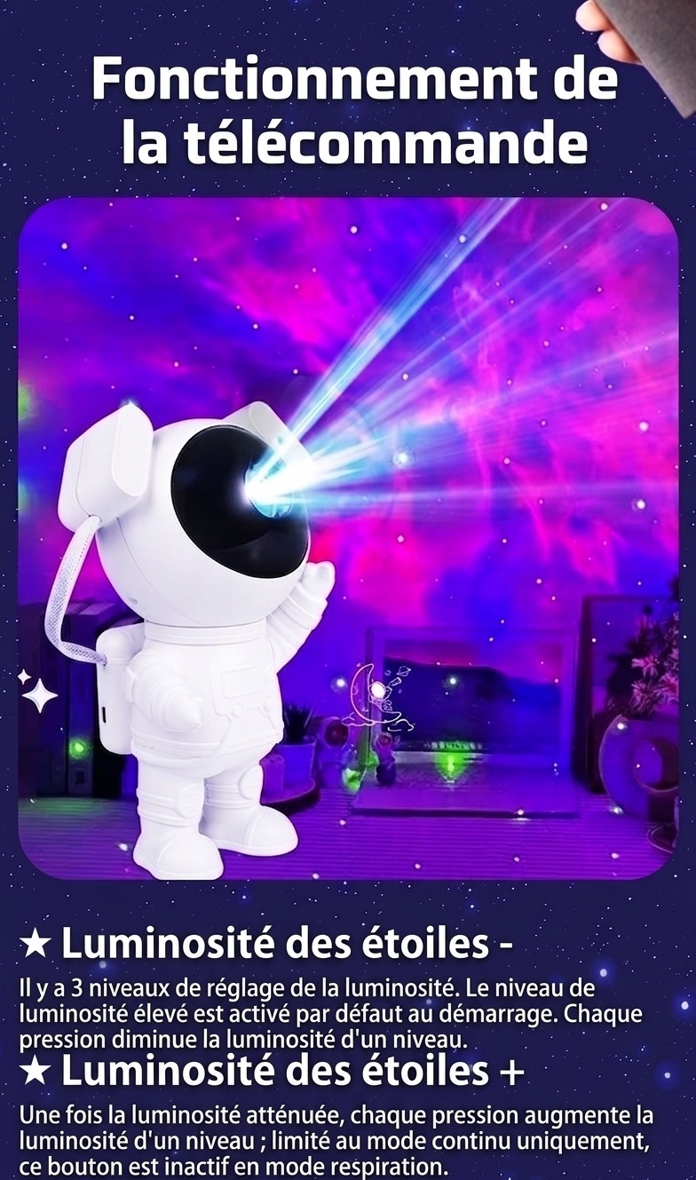 Astronaut Galaxy Projector Light - Starry Night Sky Lamp