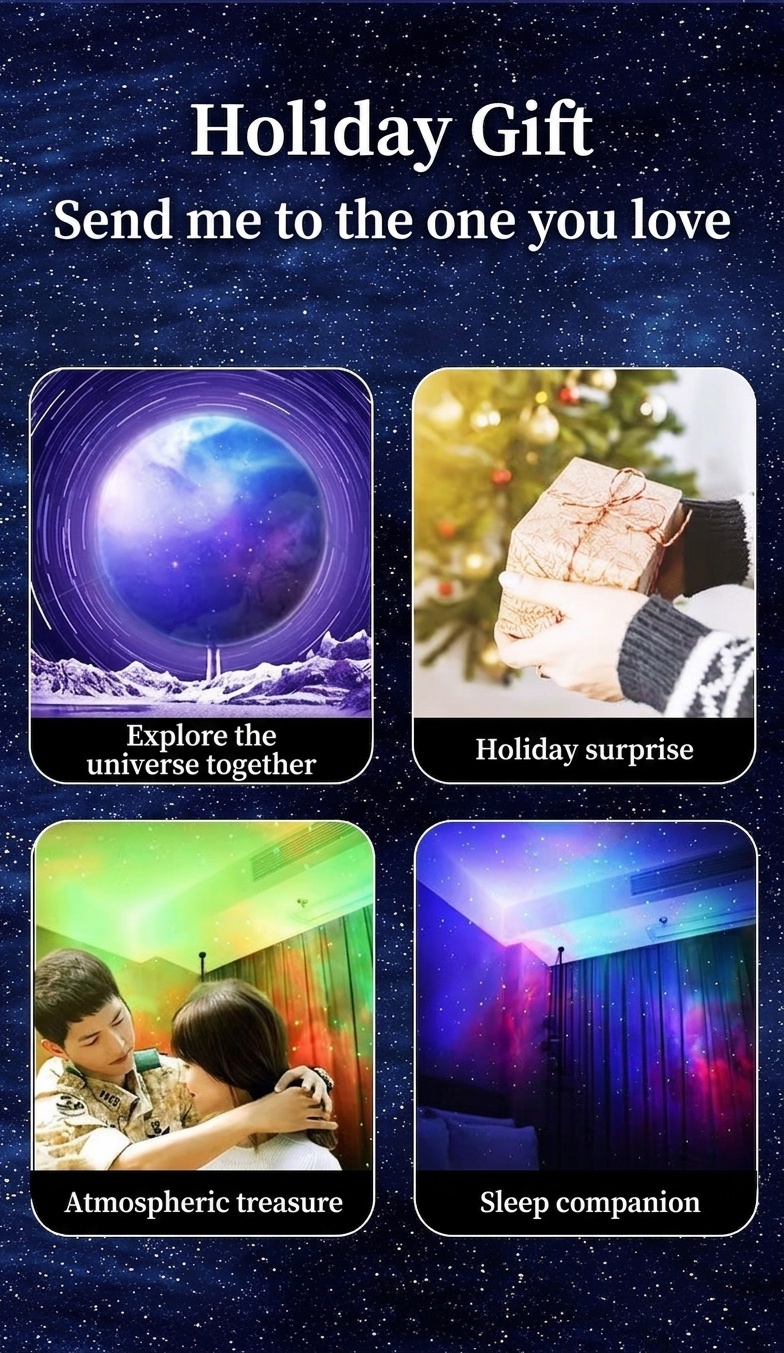 Astronaut Galaxy Projector Light - Starry Night Sky Lamp