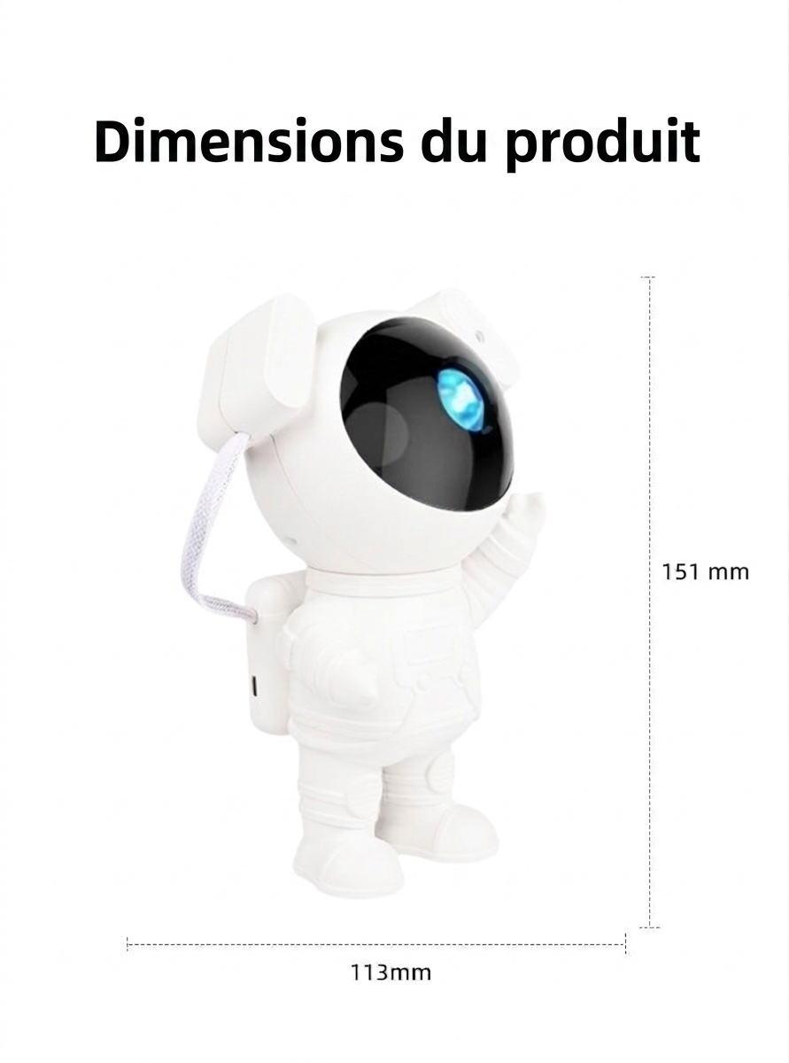 Astronaut Galaxy Projector Light - Starry Night Sky Lamp