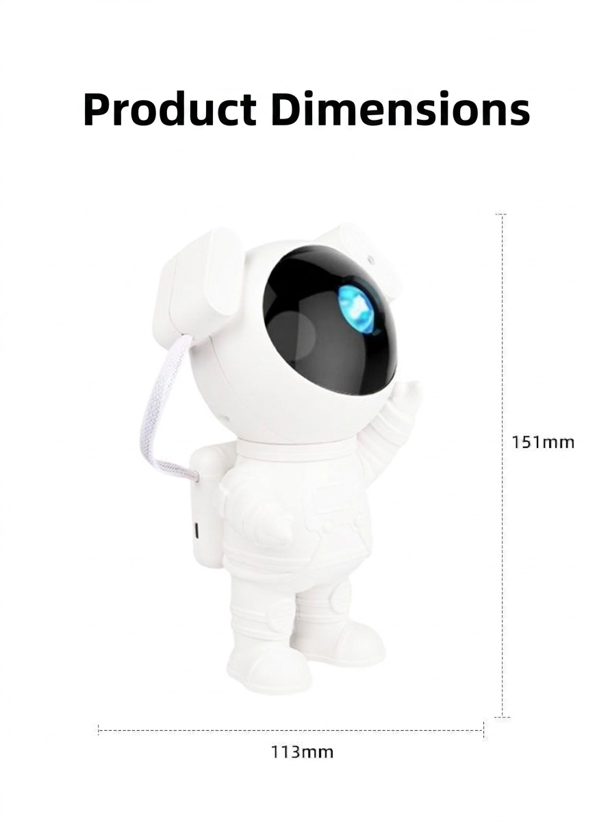Astronaut Galaxy Projector Light - Starry Night Sky Lamp