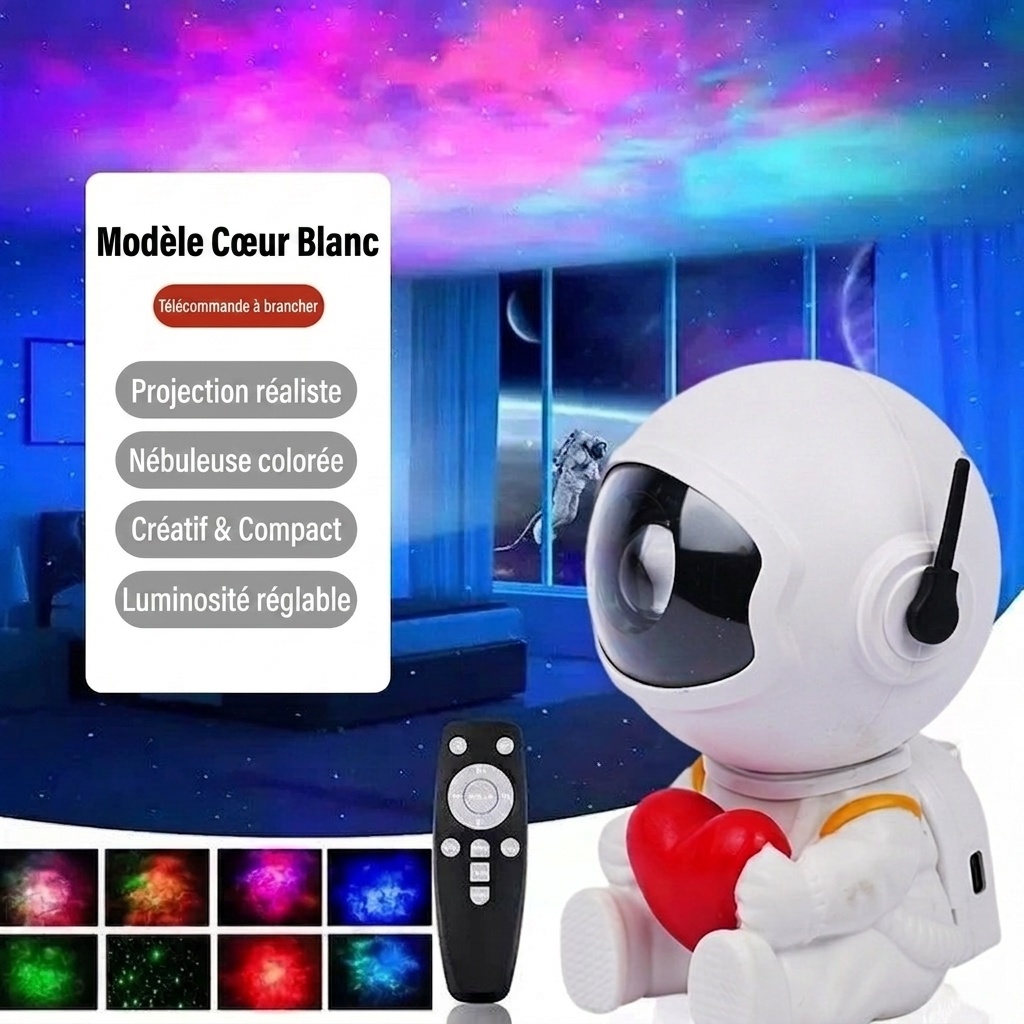 Astronaut Galaxy Projector Light - Starry Night Sky Lamp