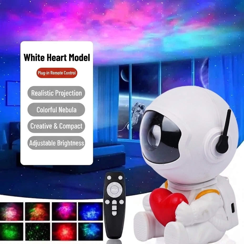 Astronaut Galaxy Projector Light - Starry Night Sky Lamp