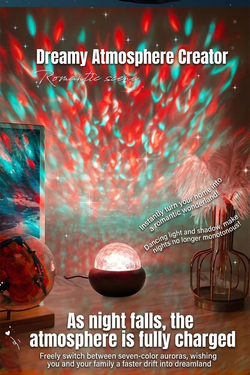 Aurora Star Projector Light | Ocean Wave Night Lamp