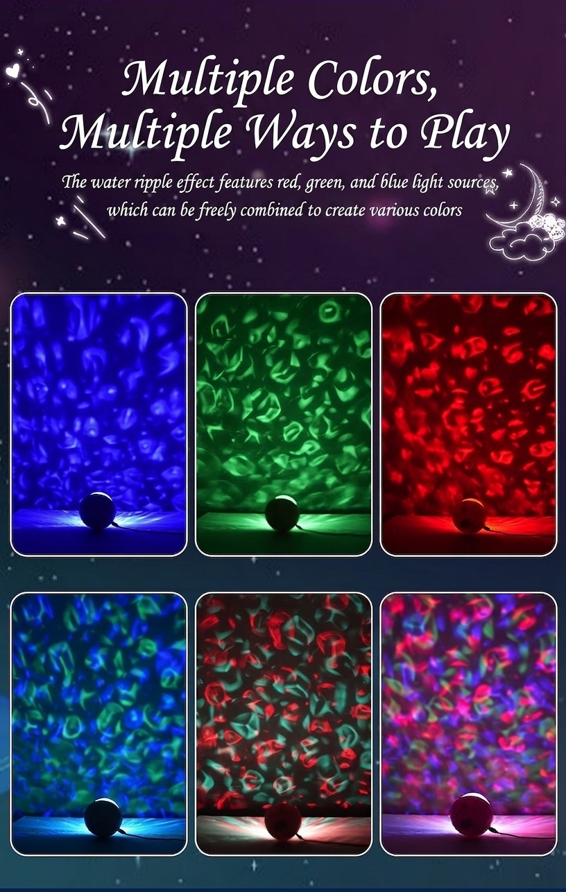Aurora Star Projector Light | Ocean Wave Night Lamp