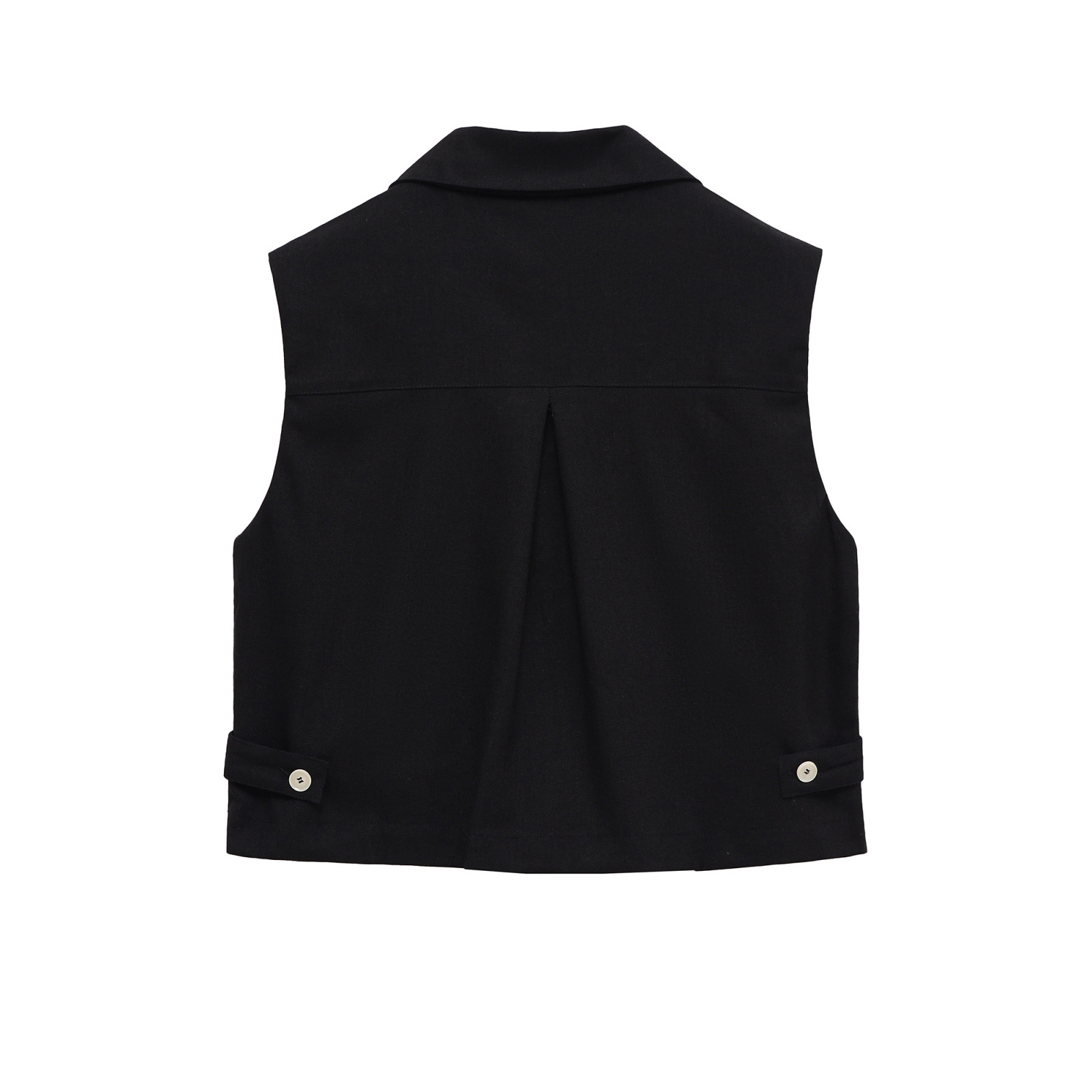 Vest Sleeveless Blazer Button Down - European Style KUN-00103