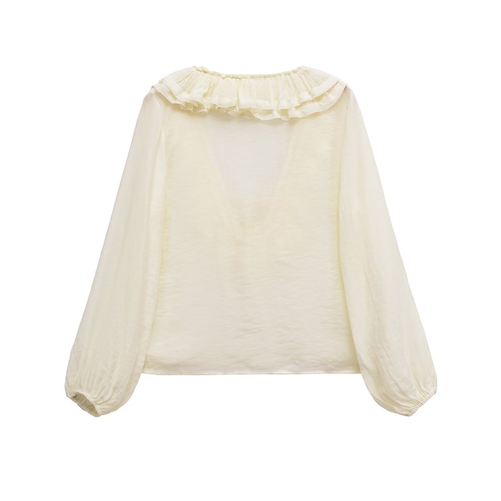 Top à col en V superposé pour femme - Style européen élégant KUN-00066