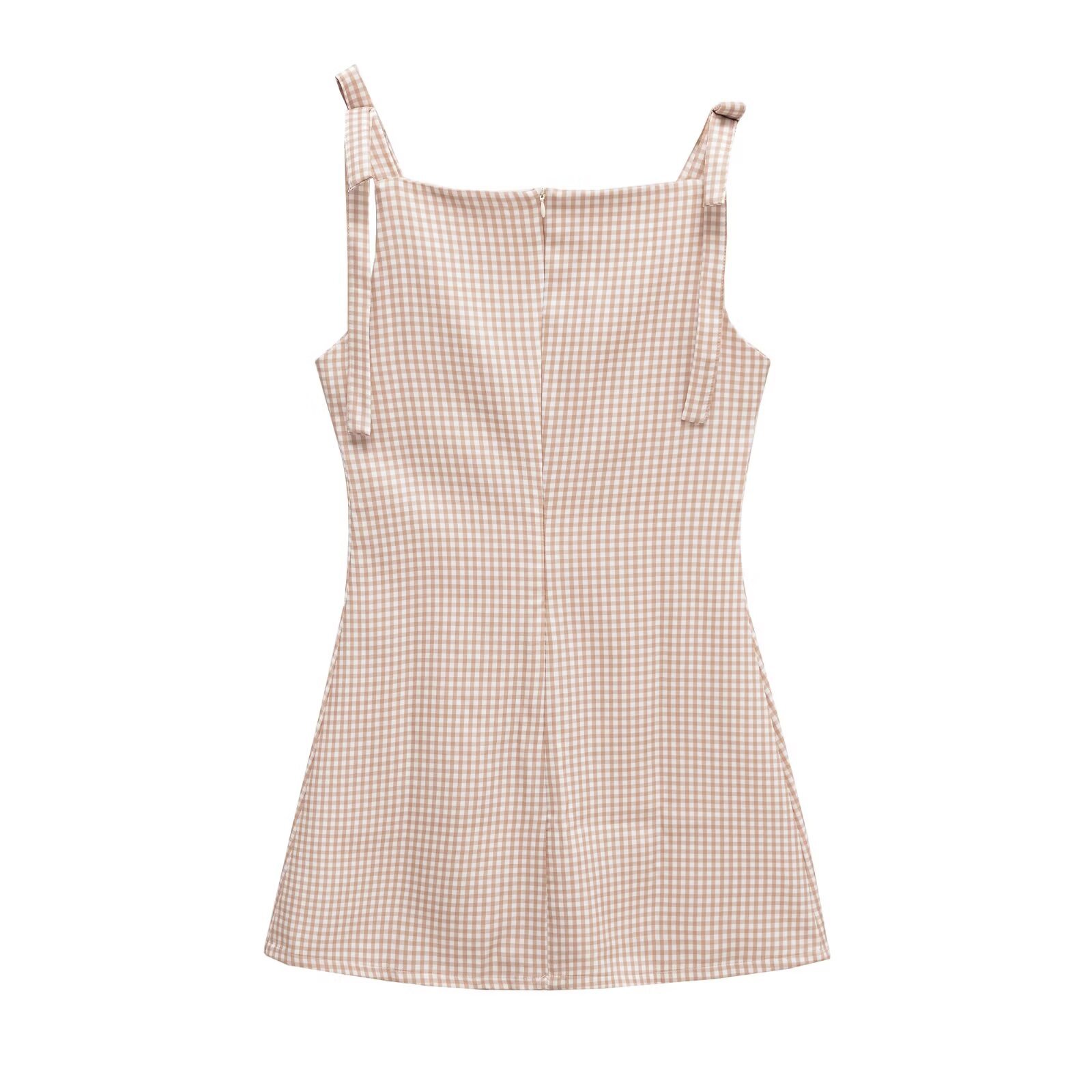 Vestido clásico con lazo en los hombros para mujer - Estilo europeo versátil KUN-00087