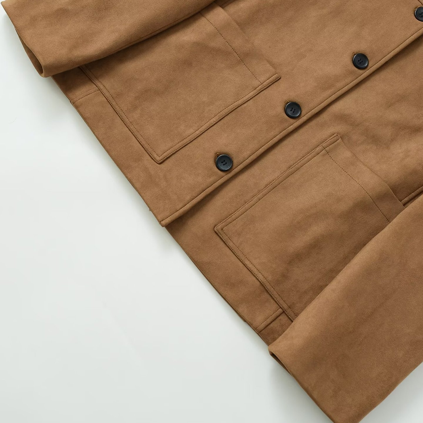 Suede Jacket Women's Fashion Casual Chic Outerwear KUN-00130