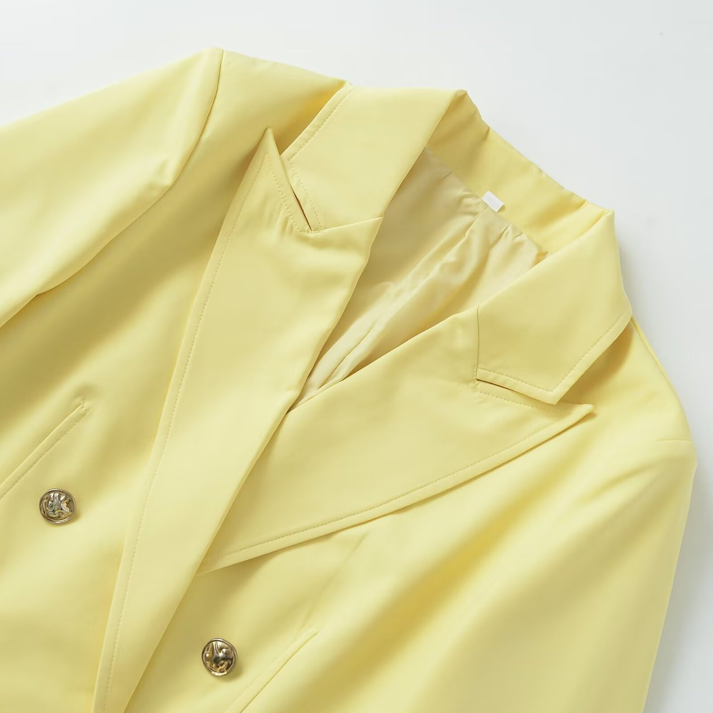 Blazer - Women's Double-Breasted Short Sleeve Trendy Jacket KUN-00023