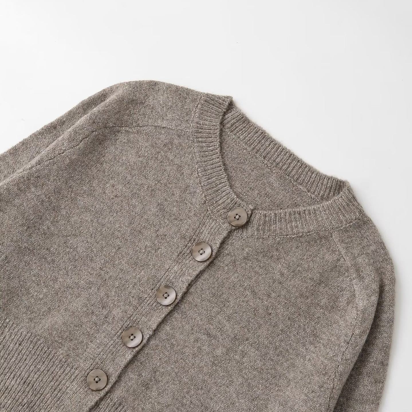 Cárdigan de punto - Suéter abotonado para mujer - Prenda de abrigo informal de moda KUN-00071